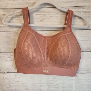 Panache Sport boundless Racerback Non-wire sports Bra Sienna 36 DD 7341C